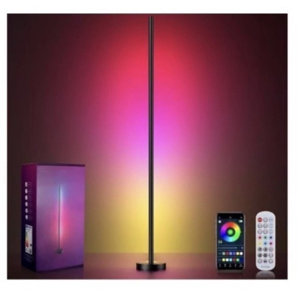 Smart RGB LED Corner Floor Lamp Color Changing App Remote Music Sync Light